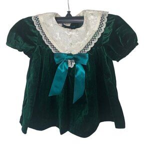 Vintage 1980's Pretty as a Picture Toddler Girl's Size 18 Months Formal Dress